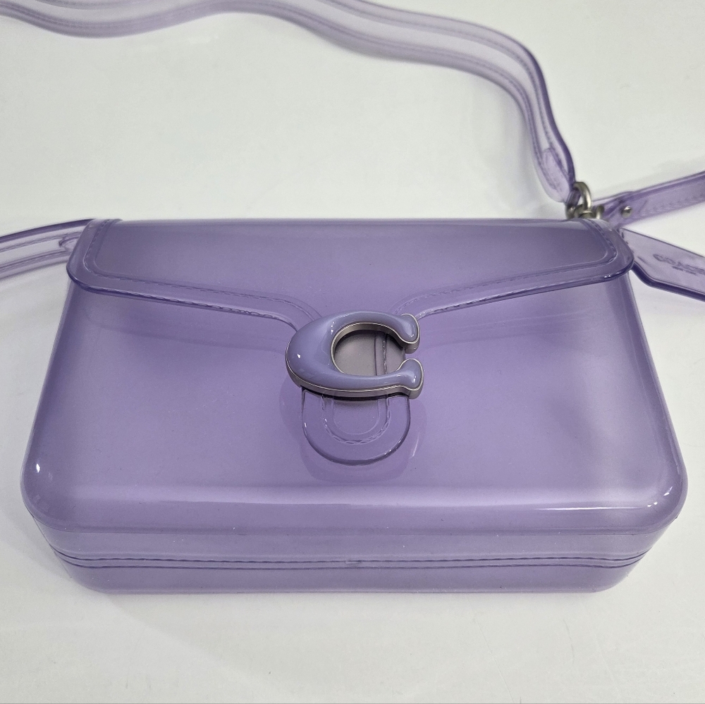 NEW COACH JELLY TABBY BAG - LIGHT VIOLET PURPLE - Picture 4 of 12